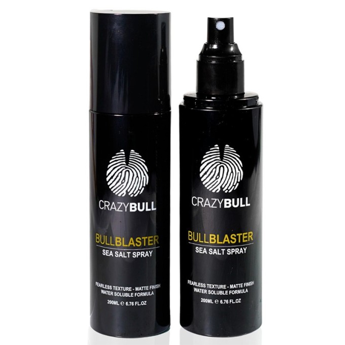 CrazyBull Bull Blaster Sea Salt Hair Spray - plaukų purškiklis su jūros druska, 200 ml