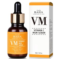Cos De Baha VM Vitamin C MSM Serum - šviesinantis ir raminantis serumas su vitaminu C, MSM ir