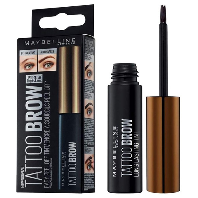 Maybelline Semi-permanent eyebrow color - pusiau ilgalaikiai antakių dažai, 4 g - Dark Brown