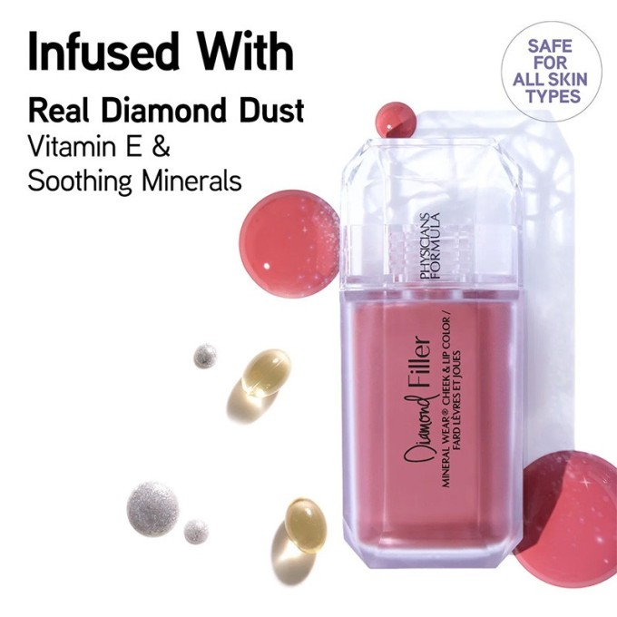 Physicians Formula Mineral Wear Diamond Filler Blush - skysti skaistalai, 7,3 ml - Brilliant Peach