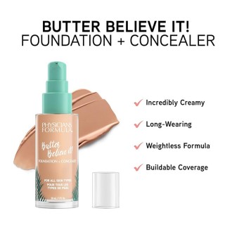 Physicians Formula Butter Believe It! Foundation + Concealer - makiažo pagrindas ir maskuoklis, 30 2