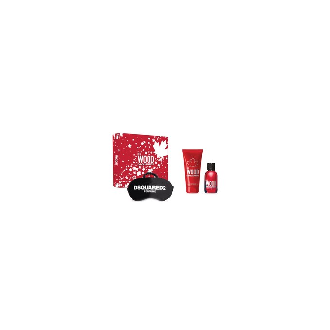 Dsquared2 Red Wood Gift set EDT 50 ml, shower gel 100 ml and sleeping mask 50ml