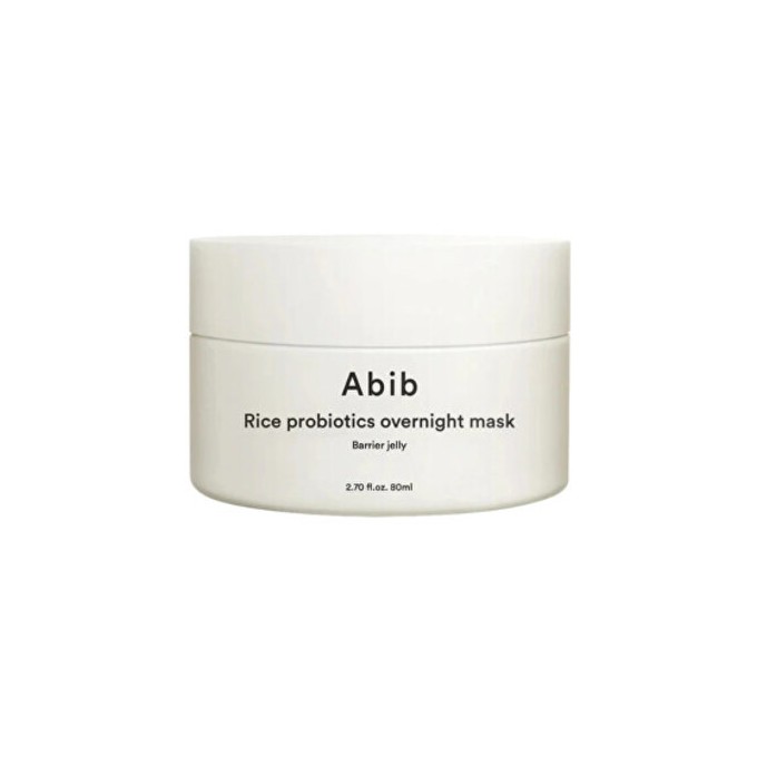 Abib Barrier Jelly Rice Probiotics Overnight Mask - naktinė veido kaukė su probiotikais, 80 ml