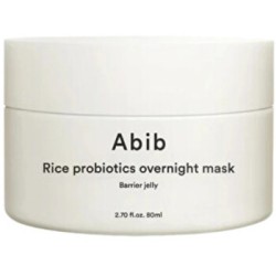 Abib Barrier Jelly Rice Probiotics Overnight Mask - naktinė veido kaukė su probiotikais, 80 ml