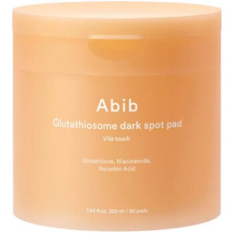 Abib Vita Touch Glutathiosome Dark Spot Pad - toniko pagalvėlės pigmentinėms dėmėms, 60 vnt.