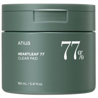 Anua Heartleaf 77 Clear Pad - tonizuojančios pagalvėlės probleminei odai, 160 ml