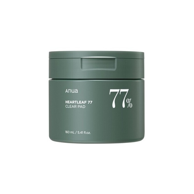 Anua Heartleaf 77 Clear Pad - tonizuojančios pagalvėlės probleminei odai, 160 ml