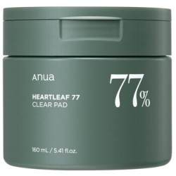 Anua Heartleaf 77 Clear Pad - tonizuojančios pagalvėlės probleminei odai, 160 ml