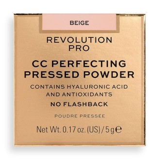 Makeup Revolution CC Perfecting Pressed Powder - kompaktinė pudra, 5 g - Beige 2