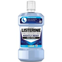 Listerine Advanced Nightly Reset Mild Taste Mouthwash - burnos skalavimo skystis, 500 ml