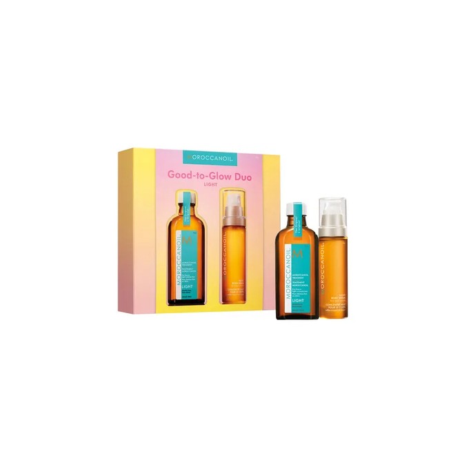 Moroccanoil Good to Glow Duo Light - plaukų priežiūros rinkinys