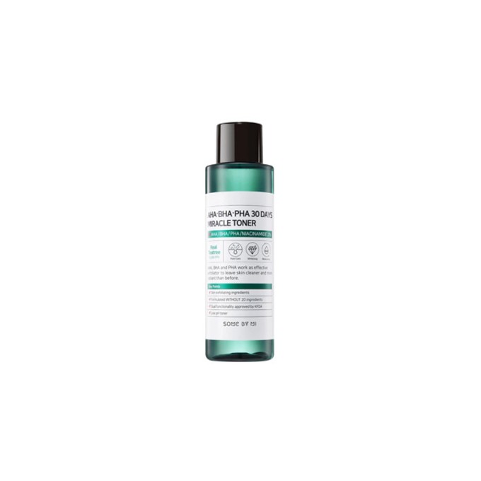 Some By Mi AHA.BHA.PHA 30 Days Miracle Toner - minkštinantis ir drėkinantis tonikas, 150 ml