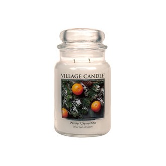 Village Candle Winter Clementine Candle ( sváteční mandarinka ) - Vonná svíčka ve skle 602.0g