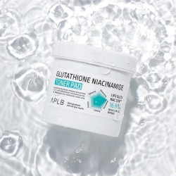 APLB Glutathione Niacinamide Toner Pad - toniko pagalvėlės su glutationu ir niacinamidu, 60 vnt.