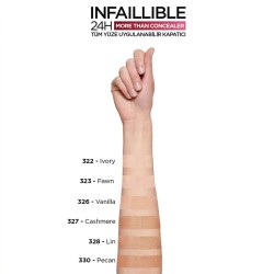 L´Oréal Infailliable More Than Concealer - maskuoklis, 11 ml - 330 Pecan