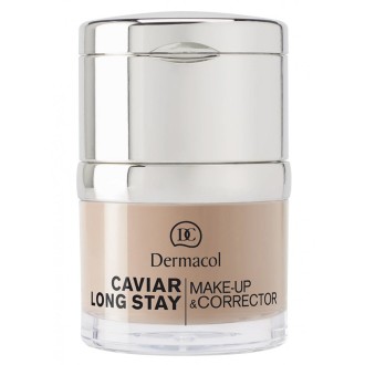 Dermacol Caviar Long Stay & Make-Up Corrector - makiažo pagrindas ir maskuoklis, 30 ml - 4 Tan