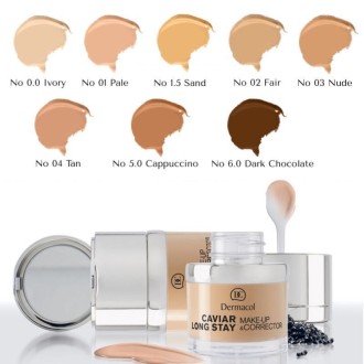 Dermacol Caviar Long Stay & Make-Up Corrector - makiažo pagrindas ir maskuoklis, 30 ml - 4 Tan 2