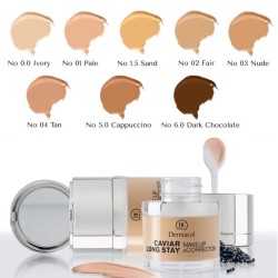 Dermacol Caviar Long Stay & Make-Up Corrector - makiažo pagrindas ir maskuoklis, 30 ml - 4 Tan