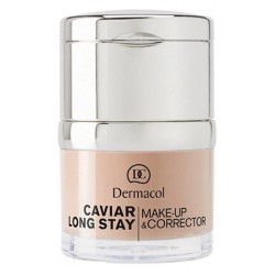 Dermacol Caviar Long Stay & Make-Up Corrector - makiažo pagrindas ir maskuoklis, 30 ml - 3 Nude