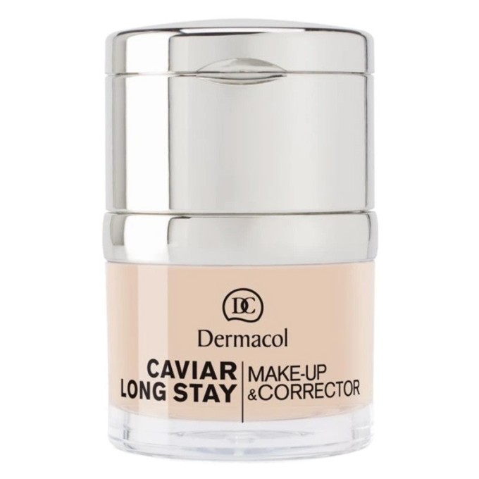 Dermacol Caviar Long Stay & Make-Up Corrector - makiažo pagrindas ir maskuoklis, 30 ml - 1 Pale