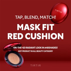 TIRTIR Mask Fit Red Cushion Mini - kompaktinė pudra, 4,5 g - 17C Porcelain