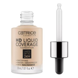Catrice Liquid Make-Up HD Liquid Coverage Foundation - skystas makiažo pagrindas, 30 ml - 010 Light