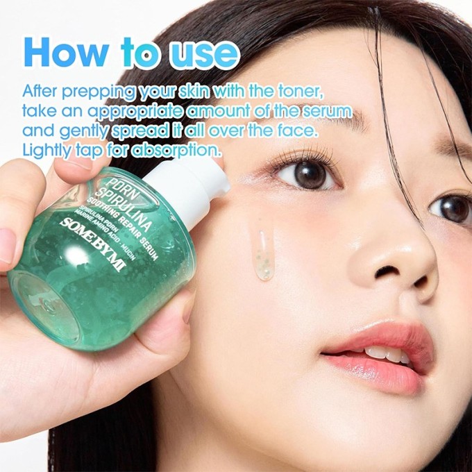 Some By Mi PDRN SPIRULINA Soothing Repair Serum - intensyviai regeneruojantis serumas su raminančiu