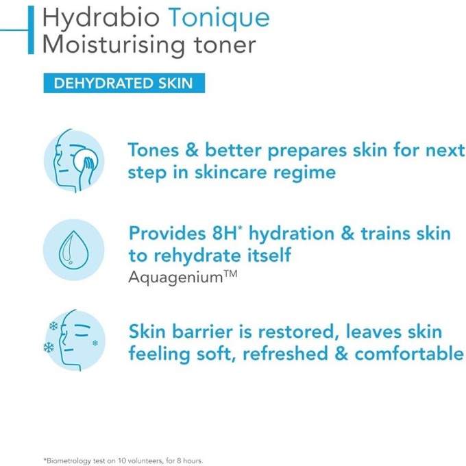 Bioderma Hydrabio Moisturizing Toning Lotion Tonique - drėkinamasis tonikas jautriai odai, 250 ml