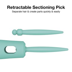 Olivia Garden Ceramic+Ion Blossom Green CI35-BL - apvalus plaukų šepetys