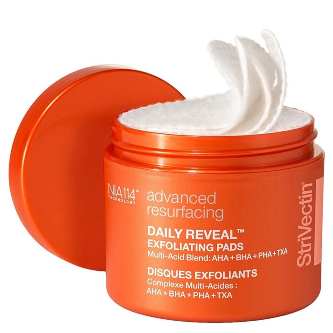 StriVectin Advanced Resurfacing Daily Reveal Exfoliating Pads - veido ir kūno šveitimo pagalvėlės