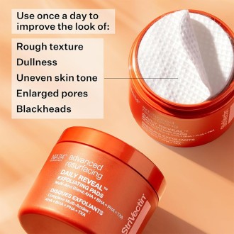 StriVectin Advanced Resurfacing Daily Reveal Exfoliating Pads - veido ir kūno šveitimo pagalvėlės 2