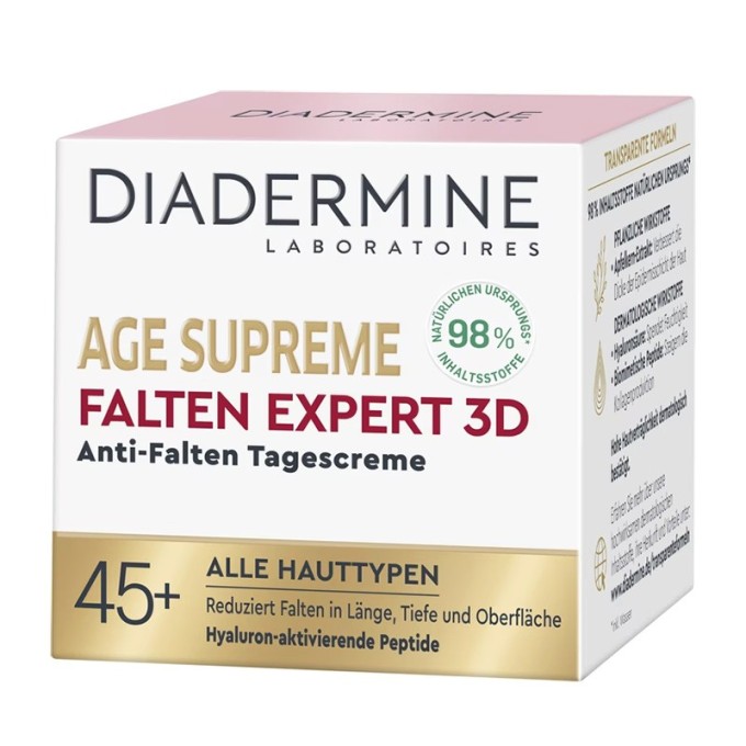 Diadermine Age Supreme Wrinkle Expert 3D Day Cream - dieninis kremas nuo raukšlių, 50 ml