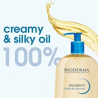 Bioderma Atoderm Huile de Douche - aliejinis prausiklis sausai ir jautriai odai, 1000 ml 2