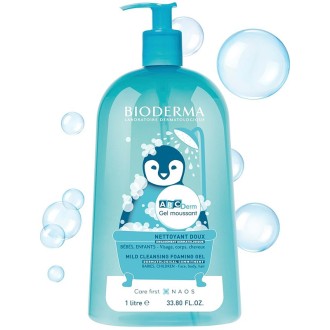 Bioderma ABCDerm Moussant - švelni dušo želė kūdikiams be muilo,1000 ml