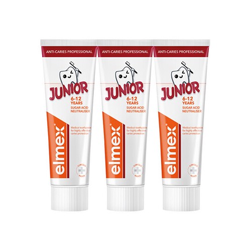 Elmex Junior Professional Trio - Zubní pasta 75ml