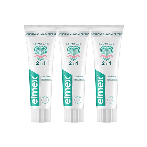 Elmex Sensitive Clinical Expert Instant Care Trio Tootpaste - Zubní pasta 75ml