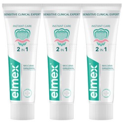 Elmex Sensitive Clinical Expert Instant Care Trio Tootpaste - Zubní pasta 75ml