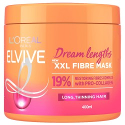 L´Oréal Professionnel Elseve Dream Long XXL Fiber Mask - atkuriamoji kaukė plaukams, 400 ml