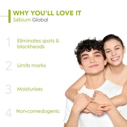 Bioderma SÉBIUM Global - kremas riebiai ir probleminei odai, 30 ml