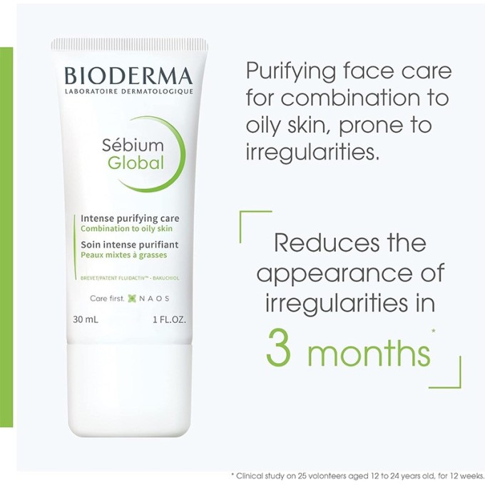 Bioderma SÉBIUM Global - kremas riebiai ir probleminei odai, 30 ml