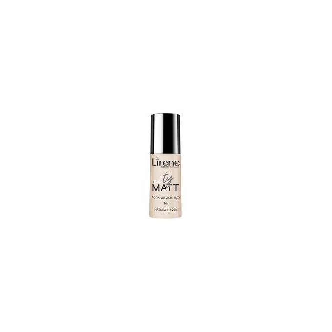 Lirene City Matt Mattifying Liquid Foundation - matinis skystas makiažo pagrindas, 30 ml - 204