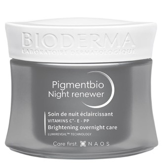 Bioderma Pigmentbio Night Renewer Cream - naktinis drėkinamasis kremas nuo pigmentinių dėmių, 50 ml