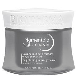 Bioderma Pigmentbio Night Renewer Cream - naktinis drėkinamasis kremas nuo pigmentinių dėmių, 50 ml
