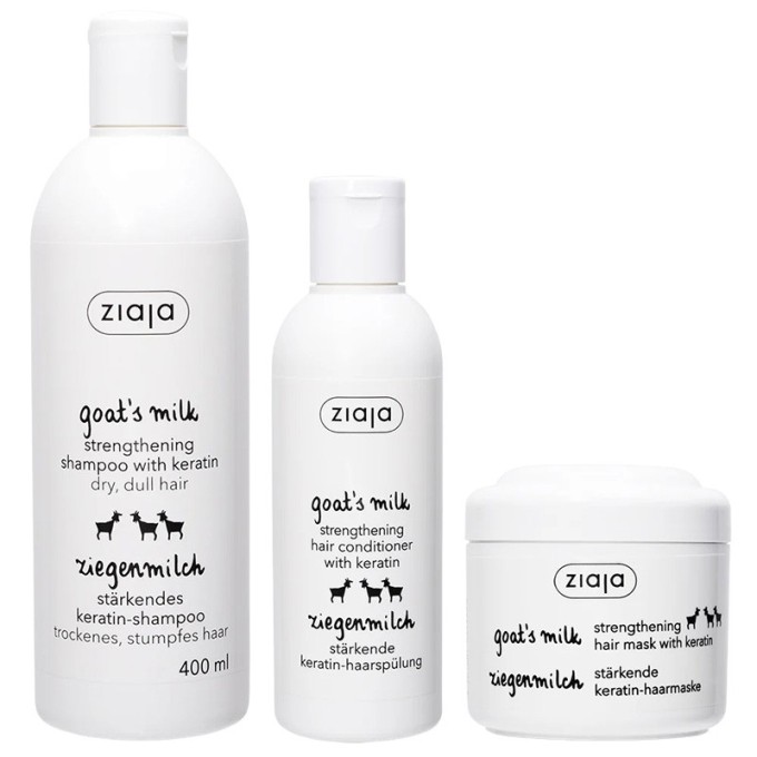 Ziaja Goat milk Gift set plaukų priežiūros rinkinys