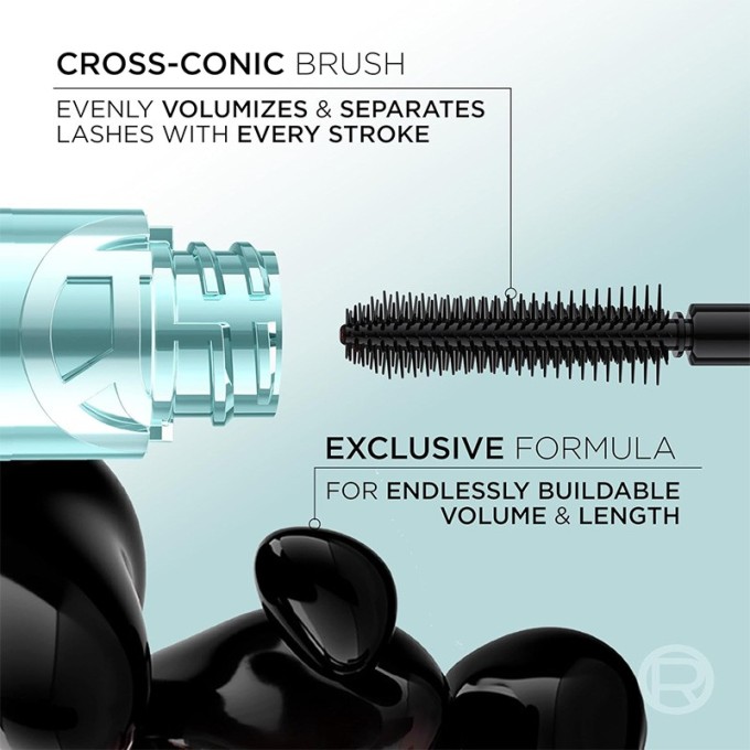 L´Oréal Paradise Big Deal Waterproof Mascara - vandeniui atsparus tušas, 9,9 ml - Black