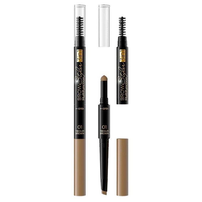 Eveline Cosmetics Brow Styler multifunkční styler na obočí 3v1 1,2 g 1