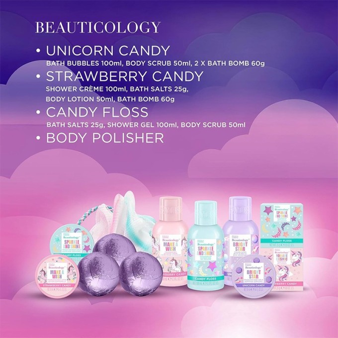 Baylis & Harding Unicorn Gift Set - kūno priežiūros dovanų rinkinys vaikams