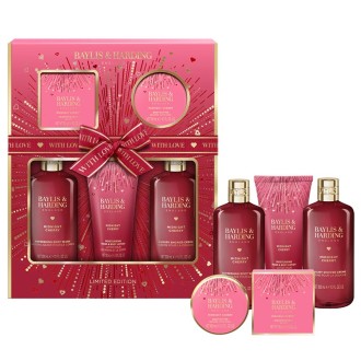 Baylis & Harding Midnight Cherry Bath Care Set - kūno priežiūros dovnų rinkinys 2