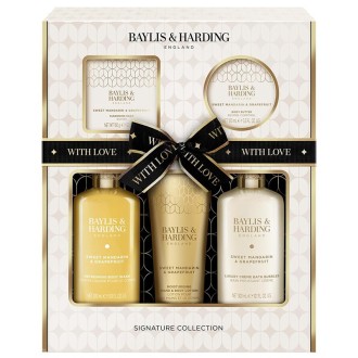 Baylis & Harding Mandarinka & Grapefruit Body Care Set - kūno priežiūros rinkinys, 5 vnt.