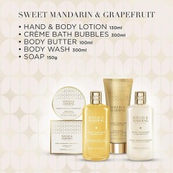 Baylis & Harding Mandarinka & Grapefruit Body Care Set - kūno priežiūros rinkinys, 5 vnt.